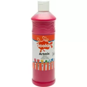 AM600/24 Artmix Ready-mix Paint 600ml - Red - Scola