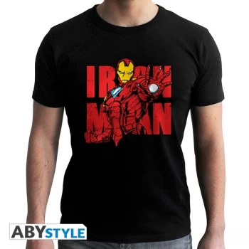Marvel - Iron Man Graphic Mens X-Small T-Shirt - Black