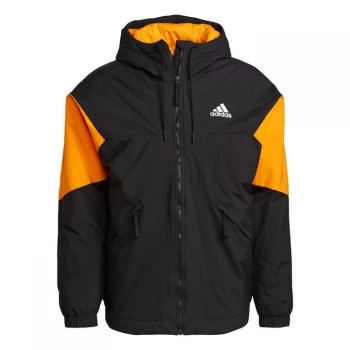 adidas Back to Sport Insulated Hooded Jacket Mens - Black
