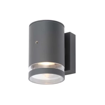 Forum Lighting Lens 1lt Wall with Photocell Black - ZN-34043-BLK