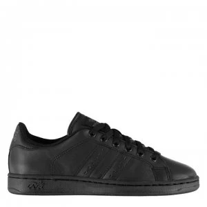 Lonsdale Leyton Leather Junior Trainers - Black