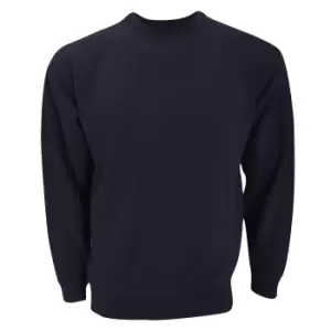 UCC 50/50 Unisex Plain Set-In Sweatshirt Top (5XL) (Navy Blue)