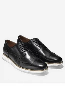 Cole Haan Lace Up Brogue Shoe, Black, Size 12, Men