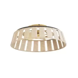 Mim LED Ceiling Fan Imitation wood, Sandblasted, Tw 2700-6000K, IP44
