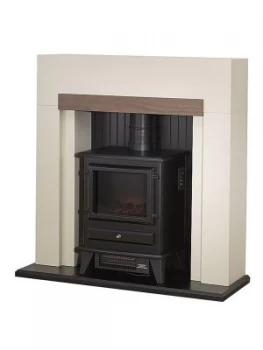 Adam Fire Surrounds Salzberg Electric Fire Suiteplace With Stove