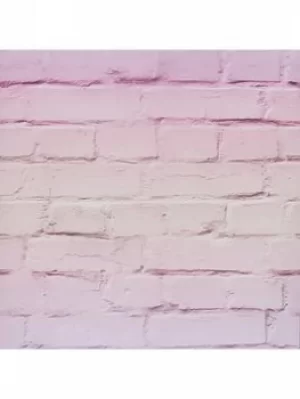 Arthouse Ombre Brick Pastel Pink Wallpaper