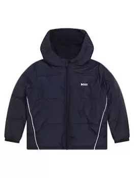 BOSS Baby Boys Padded Coat - Navy, Size Age: 18 Months