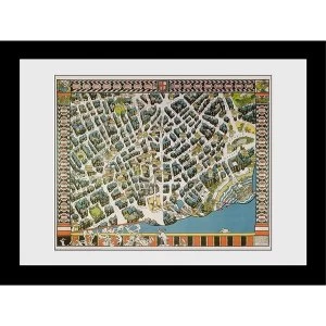 Transport For London Stylised Map 60 x 80 Framed Collector Print