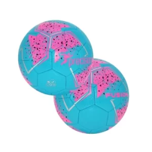 Precision Fusion Midi Size 2 Training Ball Blue/Pink/Silver Midi (Size 2)
