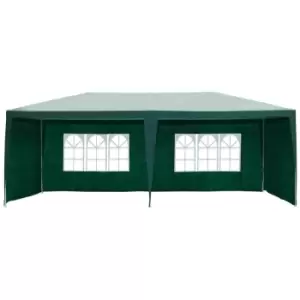 Outsunny 6 X 3M Garden Gazebo Marquee Canopy Party Tent Canopy Patio Green