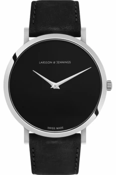 Unisex Larsson & Jennings Lugano Jette 40mm Watch LGN40-LBLK-CP-Q-M-SB-L