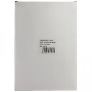Nice Price A4 Lightweight Laminating Pouch 80 Micron Pack of 100 WX04114