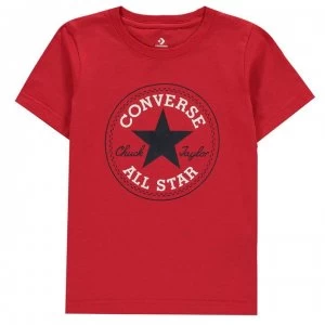 Converse Chuck Short Sleeve T-Shirt Infant Boys - University Red