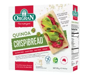 Orgran Multigrain Crispbread With Quinoa 125g