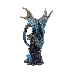 Blue Hear Me Roar Dragon Figurine