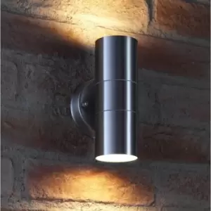 Auraglow - Stainless Steel Indoor / Outdoor Double Up & Down Wall Light