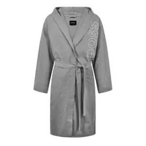 Boss Identity Hooded Kimono Dressing Gown - Grey