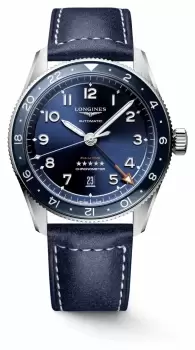 LONGINES L38124932 SPIRIT ZULU TIME GMT 42mm Blue Dial Blue Watch