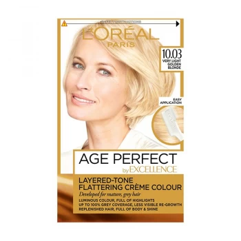 Excellence Age Perfect 10.03 Light Vanilla Blonde Hair Dye Blonde