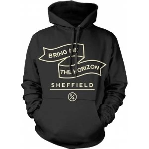 Bring me the Horizon Banner Mens XX-Large Hooded Top - Black