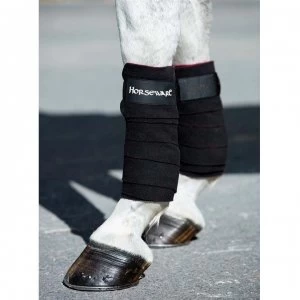 Horseware Fleece Bandages - Black/Red