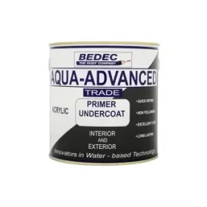 Bedec - Aqua Advanced Paint Primer Undercoat - White - 2.5 Litre - White
