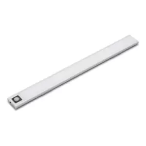 Culina Rechargeable LED 400mm Under Cabinet Light 2W Cool White Opal and Silver