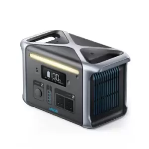 Anker 757 Portable Power Station PowerHouse 1229Wh LiFePo4 Battery 1500W Solar Generator with 2 AC Outlets (Solar Panel Optional) 2 USB - C Ports 100W