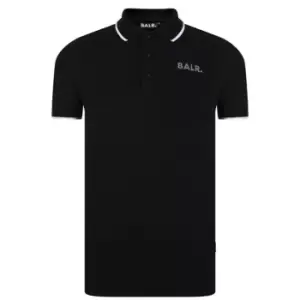 BALR Plated Logo Polo Shirt - Black