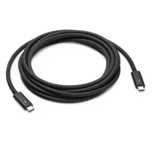 Apple Thunderbolt 4 Pro - USB cable - USB-C (M) to USB-C (M) - USB 3.1 Gen 2 / Thunderbolt 3 / Thunderbolt 4 - 1.8 m - Daisy chain support - Black - f