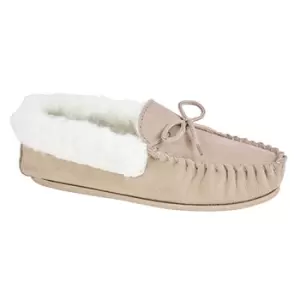 Mokkers Womens/Ladies Emily Moccasin Slippers (5 UK) (Stone)