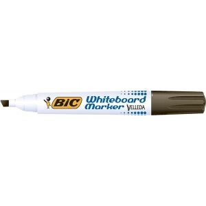 Bic Velleda Chisel Tip Whiteboard Marker Black Pack of 12 Markers