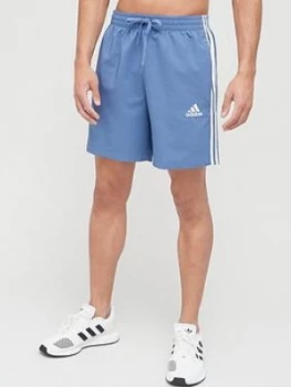 adidas 3-Stripe Chelsea Shorts - Blue, Size S, Men