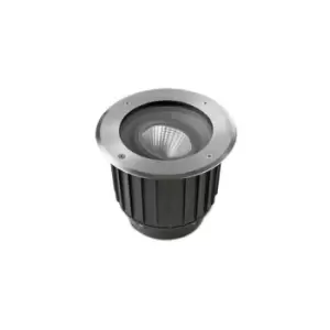 Leds-C4 Gea - Outdoor LED Recessed Ground Uplight Stainless Steel Polished 12.5cm 995lm 2700K IP67