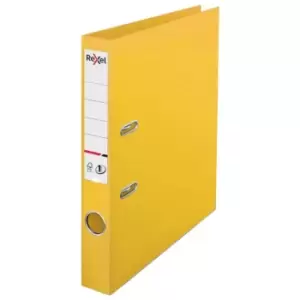 A4 Lever Arch File, Yellow, 50MM Spine Width, NO.1 Power - Outer Carton of 10