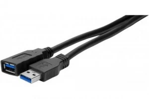 2m Black Value USB 3.0 A Extension Cable