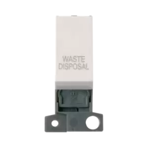 Click Scolmore MiniGrid 13A Double-Pole Ingot Waste Disposal Switch Polar White - MD018PW-WD