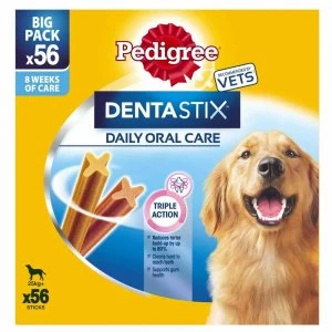 Pedigree 56 pack Dentastix Daily Dental Chews Large Dog Treats