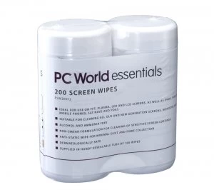 Essentials PSW20012 Screen Wipes 2 packs of 100