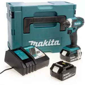Makita - DTD152RGJ 18V lxt Impact Driver (2 x 6.0Ah Batteries) in MakPac Case DTD152RGJ