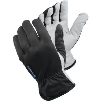 114 Tegera Palm-side Coated Grey/White Gloves - Size 9