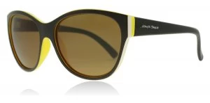 North Beach Laci Sunglasses Brown Yellow 70375 Polarised 55mm