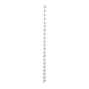 5 Star Office Binding Combs Plastic 21 Ring 95 Sheets A4 12mm White Pack 100