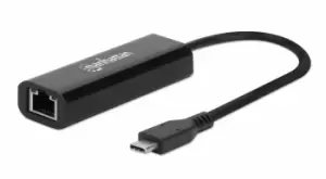 Manhattan USB-C to 2.5GBASE-T Gigabit (10/100/1000 Mbps & 2.5...