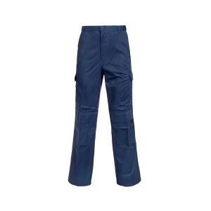 Combat Trousers Polycotton with Pockets 38" Long Navy Blue