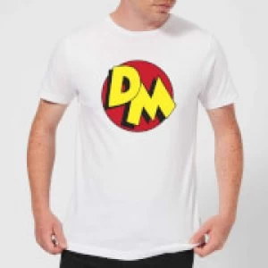 Danger Mouse DM Logo Mens T-Shirt - White - 5XL