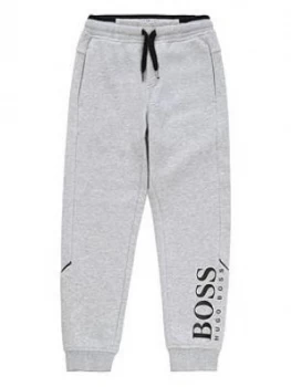 Hugo Boss Classic Logo Cuffed Sweatpants Grey Size 6 Years Kids