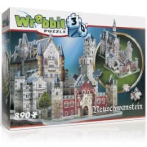 Wrebbit Neuschwanstein Castle 3D Puzzle (890 Pieces)