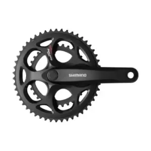 Shimano Tourney A070 50/34 Tooth Compact Double Chainset - Square Taper - Black