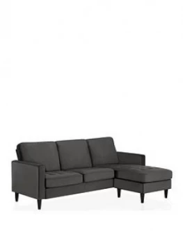 Cosmoliving Cosmo Living Strummer Velvet Reversible Sectional Sofa